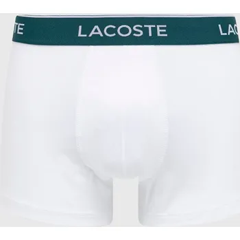 Pánské spodní prádlo Boxerky Lacoste (3-pak) pánské, bílá barva, 5H3389-NUA 00X, vel. XS