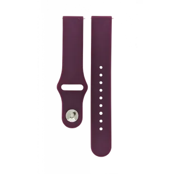 Řemínek na hodinky Silikonový pásek fialový 18 mm