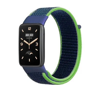 Řemínek na hodinky Nylonový řemínek pro Mi Band 7 PRO modro-zelený
