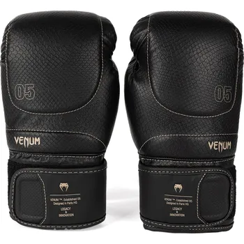 Boxerské rukavice Venum Impact Evo Scales Boxing Gloves - Black Velikost: 12oz