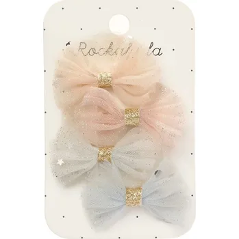 Rockahula - Mini sponky s mašličkami ze třpytivého tylu