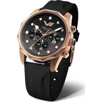 Hodinky Vostok Europe Vilnele Chrono JS20-125B751 - Černý silikonový řemínek navíc + 5 let záruka a dárek ZDARMA