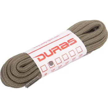 Tkaničky do bot Tkaničky kulaté Duras olivově zelené multipack Velikost: 200 cm