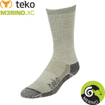 Pánské ponožky Teko 9904 MERINO.XC Midweight Hiking olive turistické ponožky Velikost: 34-37