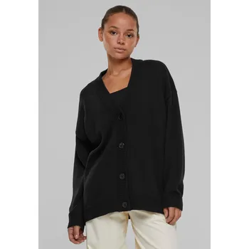 Dámský svetr Dámský oversized cardigan - černý Urban Classics černá 2540597