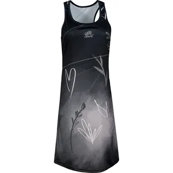Dámská móda Dámské funkční šaty premium ALTISPORT VOJ/ALW083SAT01 ČERNOBÍLÁ L