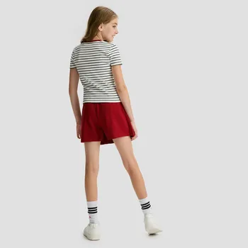 Reserved - Pruhované bavlněné tričko - krémová - 446FT-01X - 446FT-01X-116