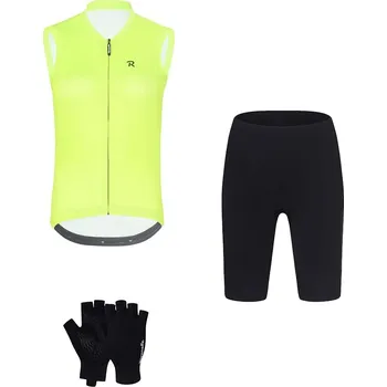 cyklistický dres RIVANELLE Cyklistický mega set - PURE - žlutá/černá