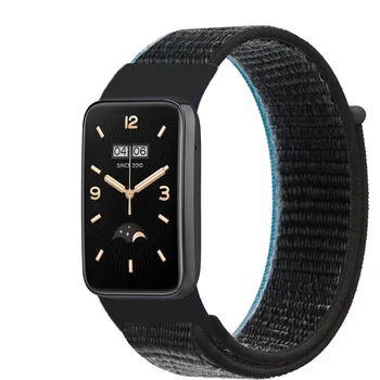 Řemínek na hodinky Nylonový řemínek pro Mi Band 7 PRO černo-modrý
