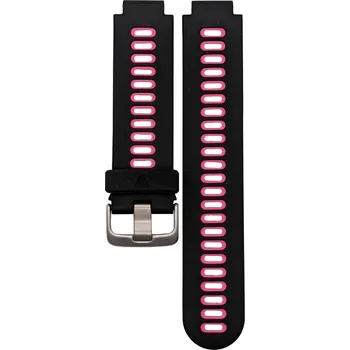 Řemínek na hodinky Silikonový řemínek Cross pro Garmin černo-růžový 22 mm