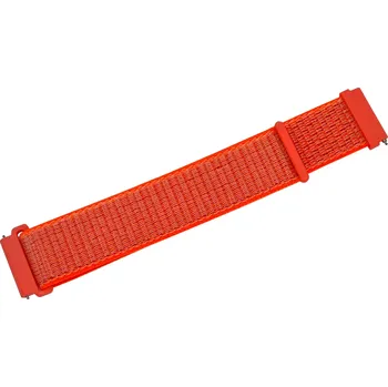 Řemínek na hodinky Nylonový řemínek neonově oranžový 22 mm