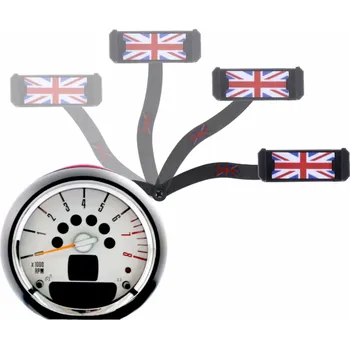 Držák do auta Držák telefonu Mini R55 / R56 / R57 / R58 / R59 / R60 / R61 - pohyblivý (barevná vlajka)