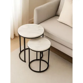 Konferenční stolek Sinsay - Sada stolků - bílá - 769GG-00X - 769GG-00X-ONE