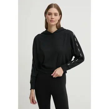 Pánská mikina Mikina HUGO černá barva, s kapucí, s aplikací, 50531703 99X, vel. M