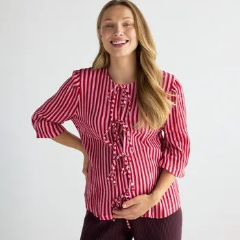 Dámská halenka Reserved - Halenka s proužky - vícebarevná - 338HZ-MLC - 338HZ-MLC-M