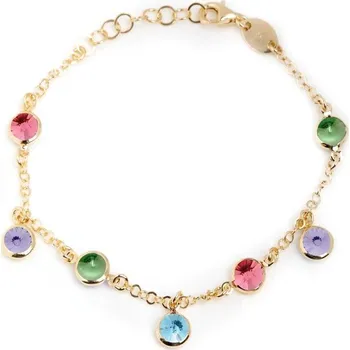 Náramek Stříbrný zlacený náramek Victoria Cruz A3655-MDP