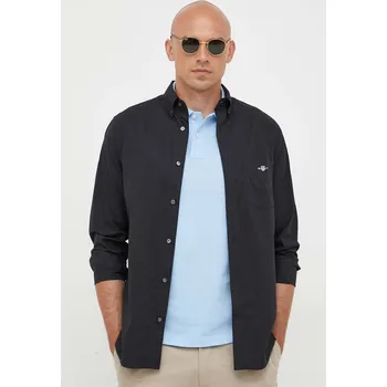 Pánská košile Košile Gant 3000100 černá 99X, vel. S