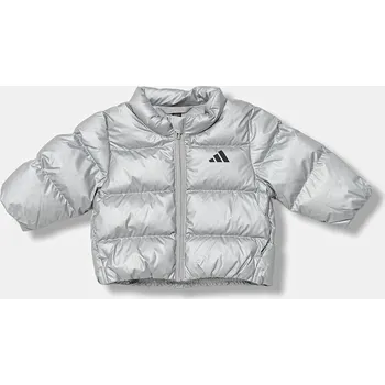 Chlapecká bunda Dětská bunda adidas JM8870 stříbrná SLV, vel. 80
