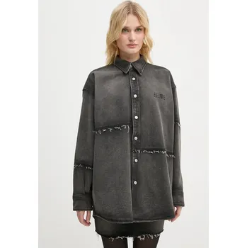 Dámská casual bunda Džínová bunda MM6 Maison Margiela dámská, šedá barva, přechodná, oversize, S62AN0134.S30848 90X, vel. M