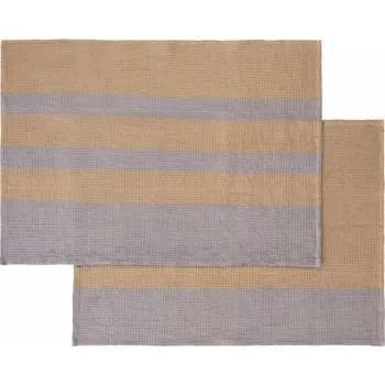 Sada nádobí Blomus GANO sada 2 utěrek 50 x 70 cm hnědá/šedomodrá