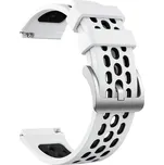 Silikonový řemínek performance bílo-černý 22 mm pro Huawei Watch GT 2e