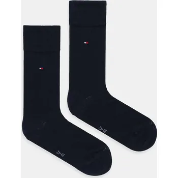 Pánské ponožky Ponožky Tommy Hilfiger 2-pack pánské, tmavomodrá barva, 371111 59X, vel. 47/49