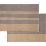 Blomus GANO sada 2 utěrek 50 x 70 cm šedá/hnědá