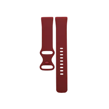 Řemínek na hodinky Silikonový řemínek Fitbit Versa karmínový (L)