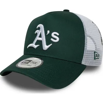 Kšiltovka Pánská kšiltovka New Era 9FORTY AF TRUCKER MLB MULTI PATCH OAKLAND ATHLETICS zelená 60667554