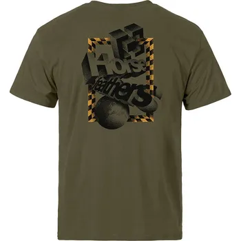 Pánské tričko Triko Blocks - burnt olive velikost S