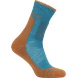 Pánské teplé ponožky Icebreaker Men Merino Hike+ Heavy Crew Velikost ponožek: 42-44 / Barva: modrá/oranžová