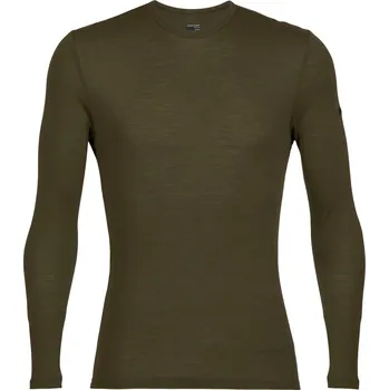 Pánské triko Icebreaker Mens 175 Everyday LS Crewe Velikost: XL / Barva: zelená