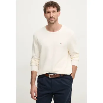 Pánský svetr Bavlněný svetr Tommy Hilfiger MW0MW36347 béžová 01A, vel. M