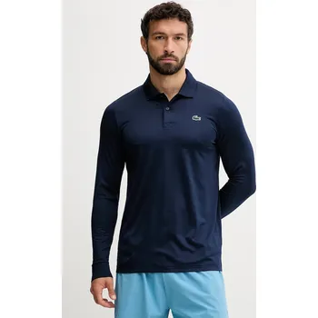 Pánské oblečení Tričko s dlouhým rukávem Lacoste DH2615 námořnická modř 59X, vel. XL