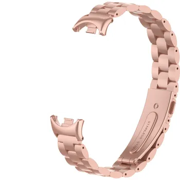 Řemínek na hodinky Kovový řemínek pro Mi Band 8/9/10 růžový