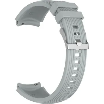 Řemínek na hodinky Silikonový řemínek šedý 20 mm