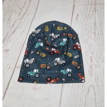 Čepice Yháček Flísová čepice Yháček, jednovrstvá, Traktory a značky na petrolejové Velikost:: L