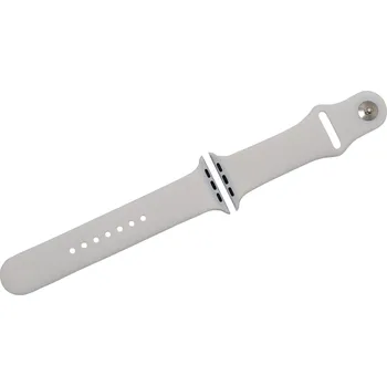 Řemínek na hodinky Silikonový pásek pro Apple Watch bílý 38/40/41 mm, L