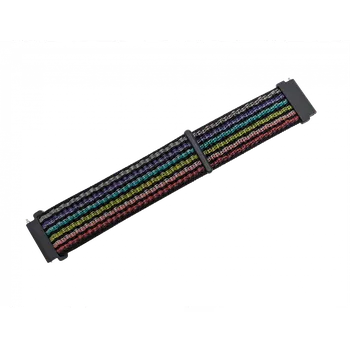 Řemínek na hodinky Nylonový řemínek color černý 22 mm