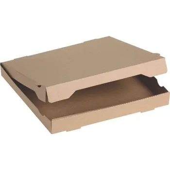 Jednorázové nádobí Pacovis Krabice na pizzu kraft hnědá, 32x32x4cm (100ks)
