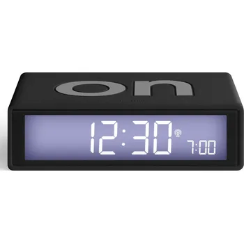 Budík Lexon, Budík Flip+ rádiově řízený černý - Formadore