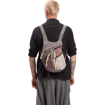 Městský batoh Batoh ETNO multipocket černá VI.