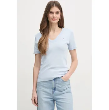 Pánské tričko Bavlněné tričko Tommy Hilfiger WW0WW40584 modrá 05X, vel. M