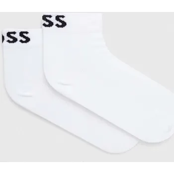 Pánské oblečení Ponožky BOSS 2P SH Logo CC W 2-pack dámské, bílá barva, 50502066 00X, vel. 39-42