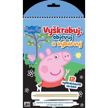 omalovánky Vyškrabuj, objevuj, vybarvuj - Peppa Pig
