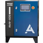 Šroubové kompresory SCR - Screw Compressor Šroubový kompresor SCR-4/10APM příkon motoru 4,7 kW, dodávaný tlak 10 bar, objemový výkon 30,6 Nm³/h