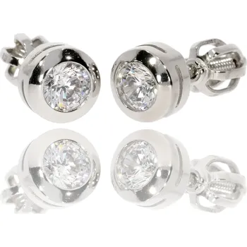 Náušnice Zlatnictví Helios Náušnice z bílého zlata B48666 Váha: 1,10g