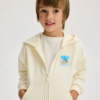 Chlapecká mikina Reserved - Mikina s kapucí Mickey Mouse - krémová - 010FK-01X - 010FK-01X-98