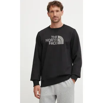 Pánská mikina Mikina The North Face Drew Peak pánská, černá barva, s aplikací, NF0A89EKJK31 99X, vel. S