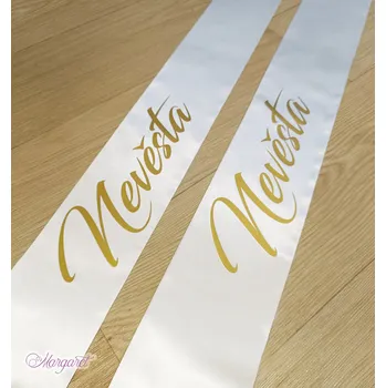 Party dekorace Šerpa pro nevěstu | Bílá